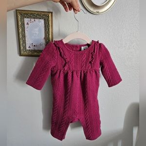Janie & Jack Magenta Jumper, 3-6 months